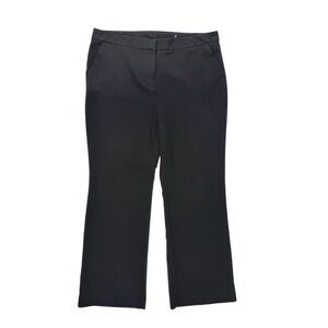Chicos‎ Straight Leg Trousers Women 16R 3R Black Excellent Stretch Work Pants